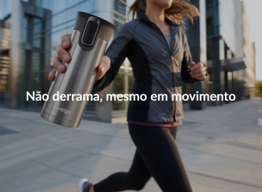 Banner Não derrama, mesmo em movimento